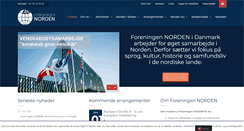 Desktop Screenshot of foreningen-norden.dk
